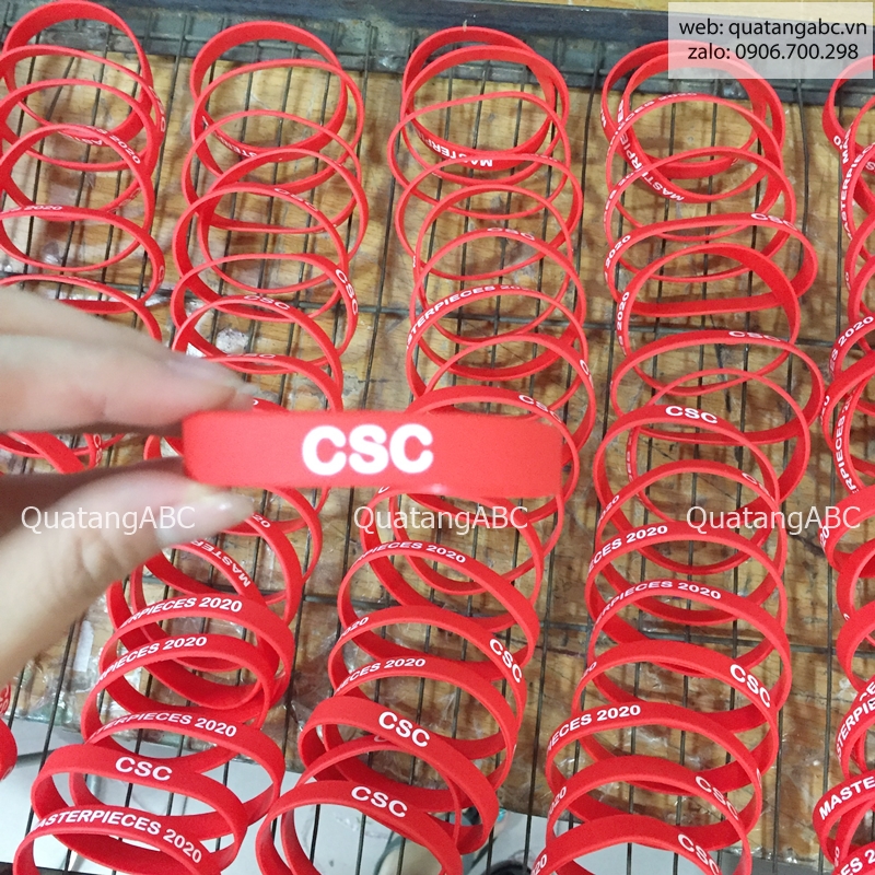 Vòng tay vải của Công ty CSC được in tại INLOGO
